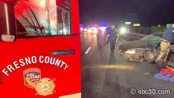 Man in critical condition after his car crashes into guardrail on Hwy 99