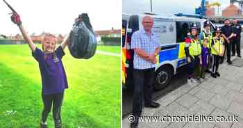 The schoolgirl who is keeping her streets clean in aid of wildlife charity