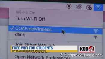 Albuquerque offers free WiFi hotspots for students