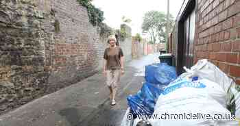 Dirty nappies and sanitary waste among disgusting mess left in back lane