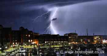 When three hours of thunderstorms are due to hit Bristol