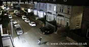 Thieves caught on camera riding stolen bikes away from Gateshead street