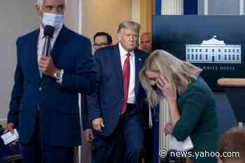 Trump abruptly escorted from briefing after shooting near WH