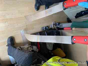 Two machetes found by Bolton police after man arrested over vehicle thefts - This Is Lancashire
