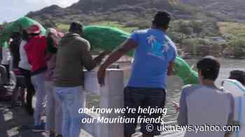 Efforts continue in Mauritius to try to contain oil spill
