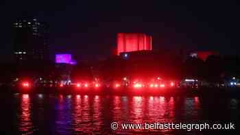 Arts venues illuminated red to symbolise plight of creative industries