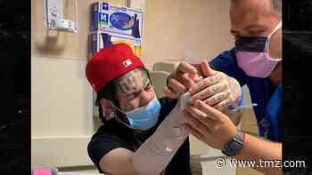 Tekashi 6ix9ine Says He Broke Wrist Tripping Over Dog at Home