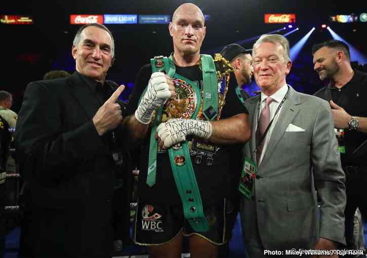 Tyson Fury won’t be fighting Dillian Whyte in 2021 says Warren
