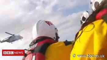Young paddleboarder rescued by RNLI lifeboat crew
