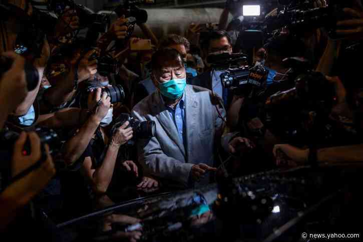 Pro-democracy media tycoon freed on bail amid Hong Kong crackdown