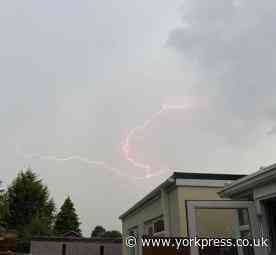 York at risk of thunderstorm today