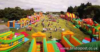 A huge inflatable theme park has opened near Bristol