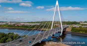 Man, 55, arrested after climbing over rails of Northern Spire Bridge