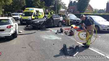 Picture reveals aftermath of crash on A19 in Clifton