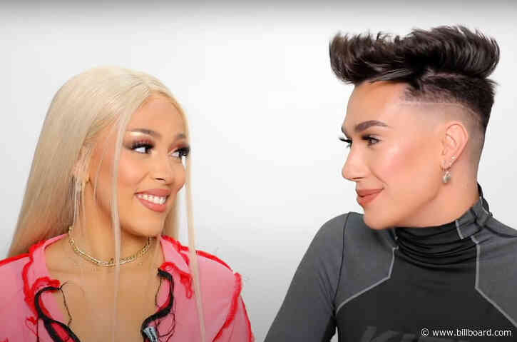Doja Cat Talks VMAs Performance, TikTok Success While James Charles Slays Her Makeup