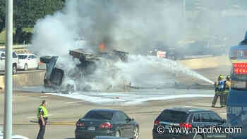 Fuel Tanker Driver Dies in Fiery US 75 Crash in Richardson