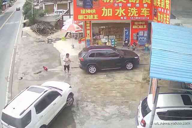 Chinese toddler miraculously survives after being run over by car