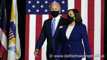 Kamala Harris and Joe Biden campaign as running mates for first time