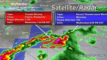 Environment Canada ends tornado warning for parts of southern Saskatchewan