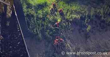 Why there was huge emergency service presence by river in Bristol