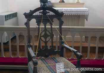 After 53 years, bishop’s chair returns to historic church in Scott