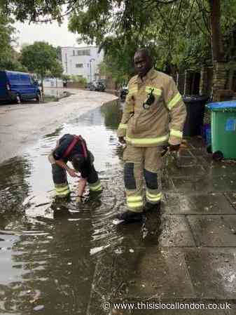 Fire brigade step in to tackle flooding in St Margarets