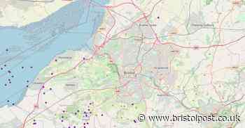 All the places lightning hit in and around Bristol last night