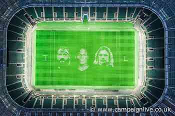 Artists create UK's biggest painting at Twickenham Stadium for rugby restart