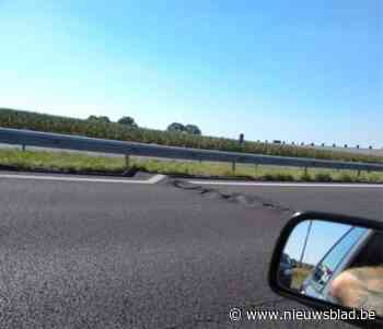 Door hitte beschadigd wegdek wordt volgende week hersteld