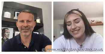 Manchester United legend Ryan Giggs congratulates student