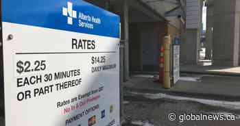 Parking fees to be reinstated at Alberta hospitals by the end of August