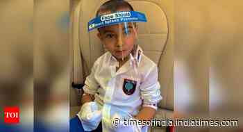Pic: Salman's nephew Ahil sports a face shield