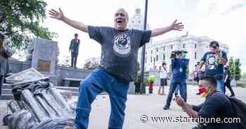 American Indian Movement leader charged with felony for toppling Columbus statue at Minnesota State Capitol