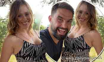 Pregnant Camilla Thurlow displays her growing baby bump as she poses for snap with Jamie Jewitt 