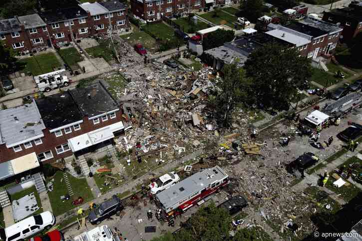 1 dead, 7 rescued after gas explosion levels Baltimore homes - The Associated Press
