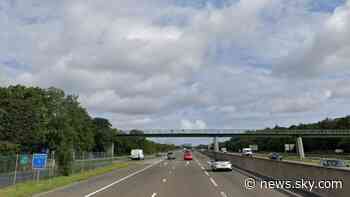 A1 closed for 10 hours after man falls from bridge near Gateshead - Sky News