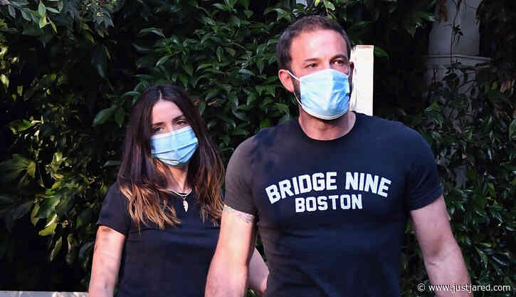 Ben Affleck & Ana de Armas Drop Off His Kids at Jennifer Garner's Home