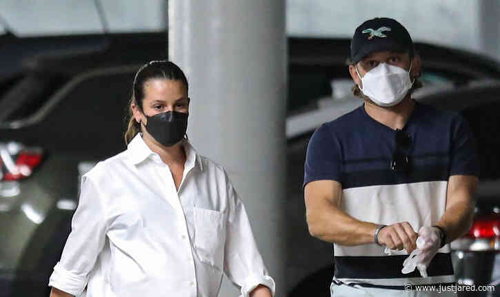 Pregnant Lea Michele Goes for a Checkup with Husband Zandy Reich