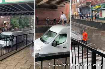 UK weather: Flash flooding hits Wallington