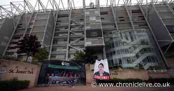 Wor Flags with a message to the Premier League over the Newcastle takeover