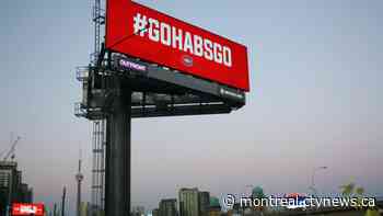 Habs billboard shines above major Toronto expressway as playoffs continue Leaf-less - CTV News Montreal