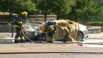 Man killed in car explosion outside Kitchener courthouse, police believe IED involved