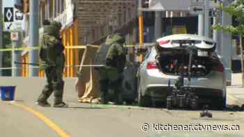 Man killed in car explosion outside Kitchener courthouse, police believe IED involved
