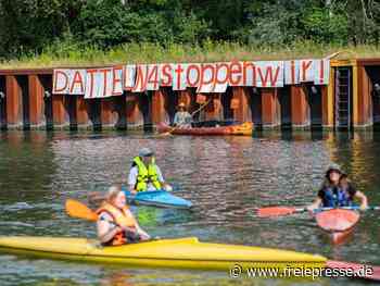 Klimaschützer protestieren gegen Kohlekraftwerk Datteln 4 - Freie Presse