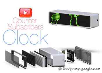 DIY clock and desktop subscriber counter