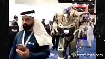 Giant Robot Mistaken for Monarch of Bahrain's Bodyguard