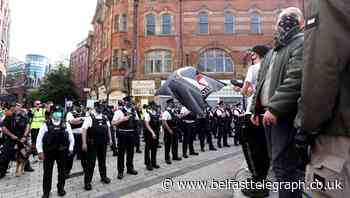 Yellow Vests and anti-fascists Belfast city centre stand-off