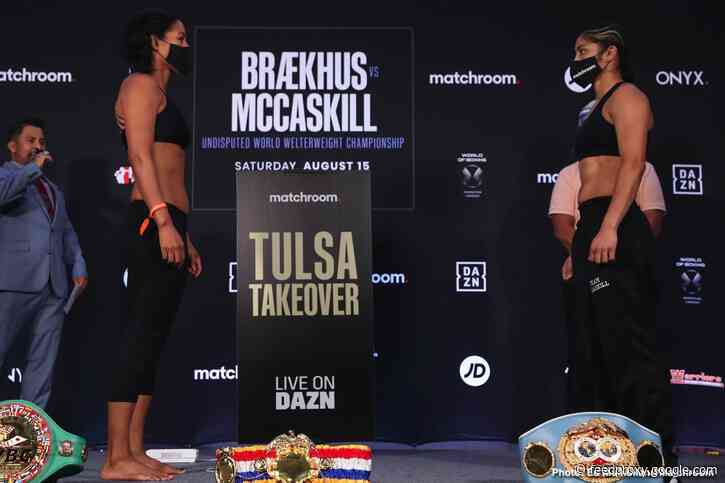 Cecilia  Braekhus v Jessica McCaskill  DAZN Weigh In Results