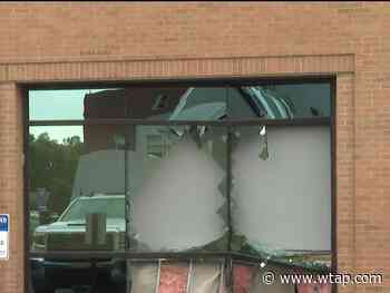 Car crashes through Camden Clark medical building - WTAP