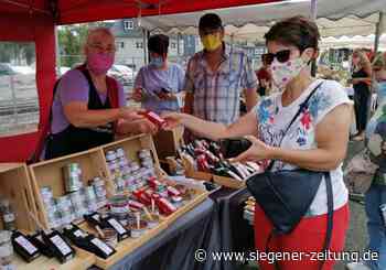 Premiere für den Wochenmarkt in Neunkirchen: Markt mit Maske - Neunkirchen - Siegener Zeitung